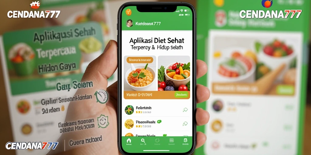 Antarmuka CENDANA777 yang user-friendly dan fitur Diet Sehat.
