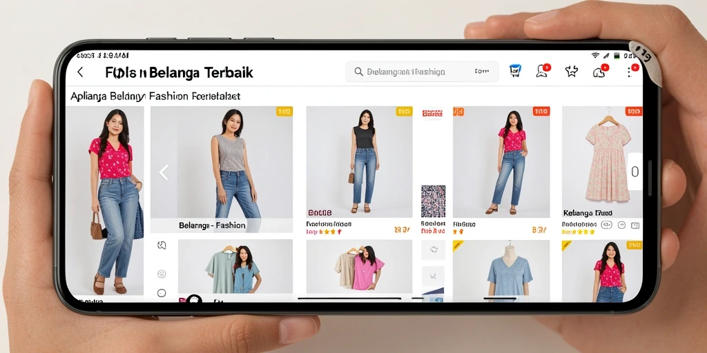 Antarmuka FO8 yang modern dengan tampilan menarik untuk belanja Fashion.