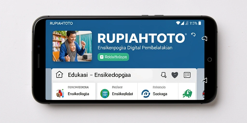 Tampilan antarmuka RUPIAHTOTO yang modern dan mudah diakses.