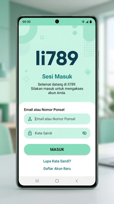Tampilan halaman login li789